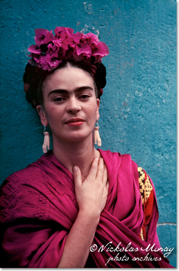 Frida with Picasso earrings
